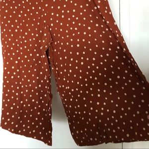 Madewell Polka Dot Wide Leg Pants